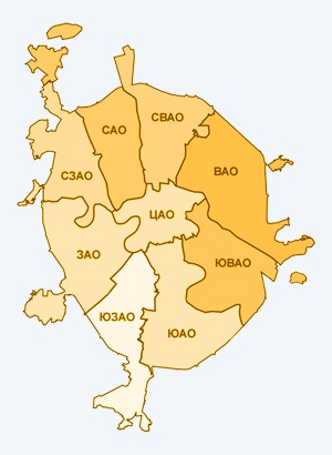 Округа города Москвы